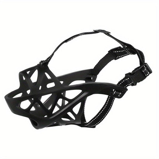 Soft Breathable Dog Basket Muzzle Reflective Design