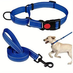 Reflective Dog Collar and Leash Set for Small Medium Large Dogs