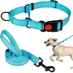 Reflective Dog Collar and Leash Set for Small Medium Large Dogs