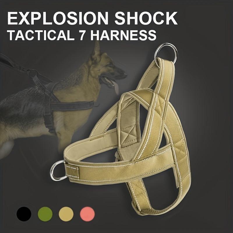 No Pull Dog Harness Tactical Chest Harness for Training & Walking
