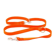 Nylon Double Leash for Puppies & Large Dogs