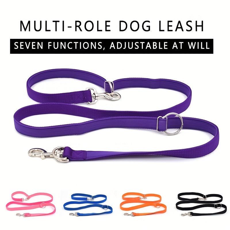 Nylon Double Leash for Puppies & Large Dogs
