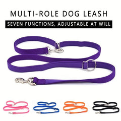 Nylon Double Leash for Puppies & Large Dogs