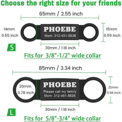 Personalized Slide-On Pet ID Tag for Dogs and Cats