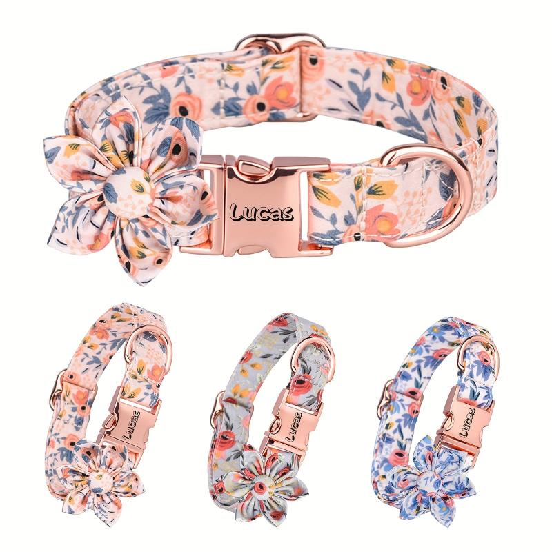 Personalized Bow Tie Dog Collar - Custom Printed Pet Collar
