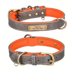 Personalized Leather Dog Collar for Small to Large Dogs