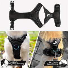 Reflective Dog Harness Vest with Easy Control Handle