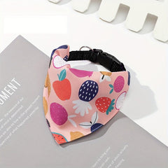 Adjustable Polyester Soft Pet Triangle Scarf Dog Kerchief Set Scarf
