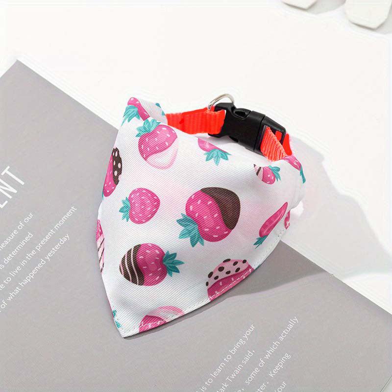 Adjustable Polyester Soft Pet Triangle Scarf Dog Kerchief Set Scarf