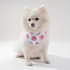 Adjustable Polyester Soft Pet Triangle Scarf Dog Kerchief Set Scarf
