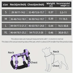 Reflective Pet Leash Vest Dog Chest Strap for Small and Medium Dog