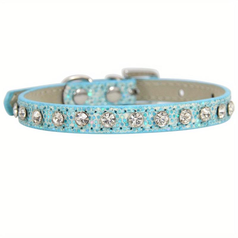 Sparkling Pet Collar with Glittering Artificial Diamonds Adjustable