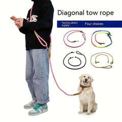Reflective Nylon Dog Rope Leash for Safe Walking