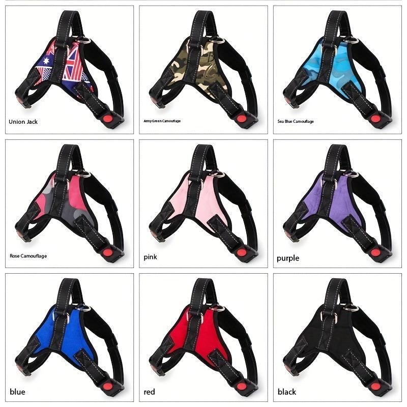 Lightweight Dog Harness w/ Easy Control Handle for Small, Medium & Large Dogs