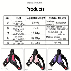 Lightweight Dog Harness w/ Easy Control Handle for Small, Medium & Large Dogs