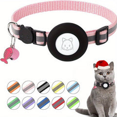 Reflective Fishbone Pendants Bells & Collars for Airtag Tracker Protection