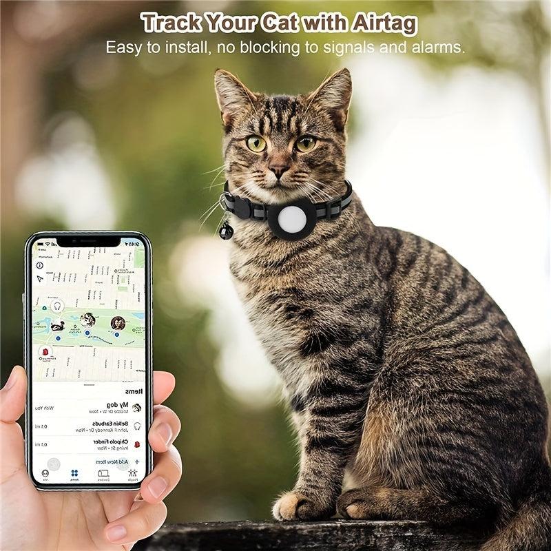 Reflective Fishbone Pendants Bells & Collars for Airtag Tracker Protection