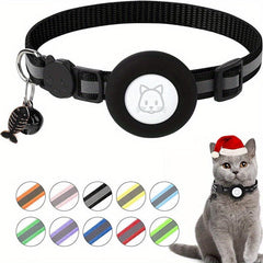 Reflective Fishbone Pendants Bells & Collars for Airtag Tracker Protection
