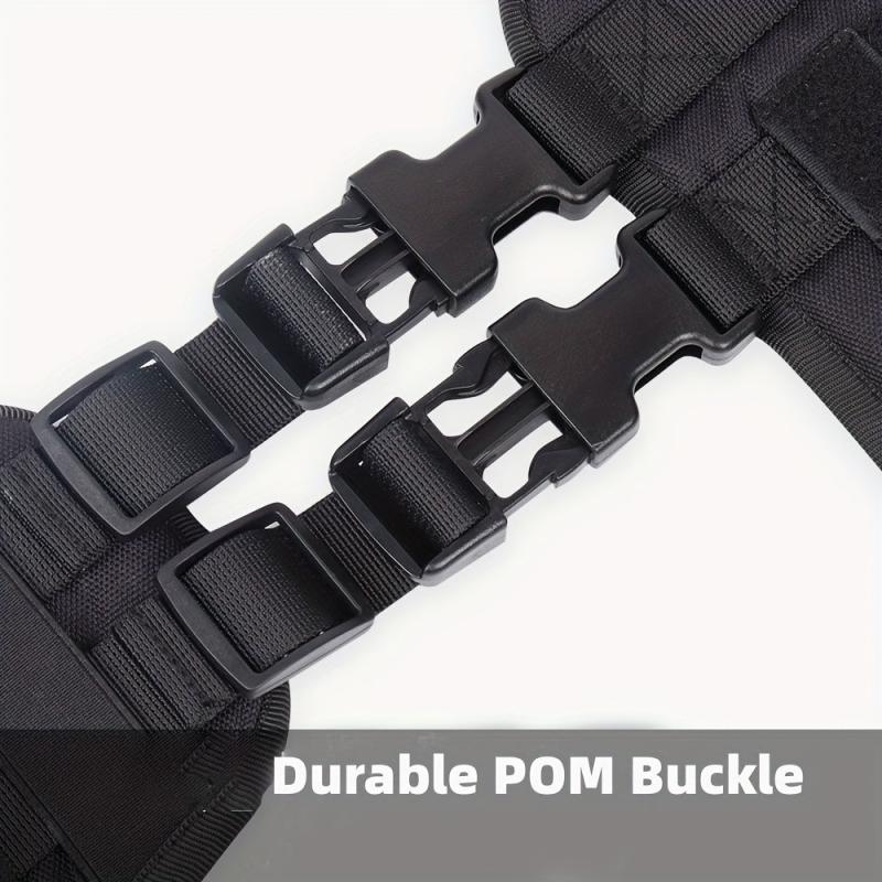 Heavy Duty Tactical Dog Harness For Large Dogs - No Pull Service Harness