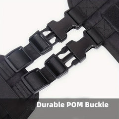 Heavy Duty Tactical Dog Harness For Large Dogs - No Pull Service Harness