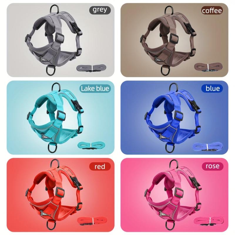 Breathable Pet Chest Strap Vest With Traction Rope for Dogs