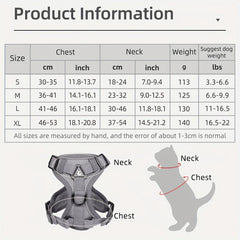 Breathable Pet Chest Strap Vest With Traction Rope for Dogs