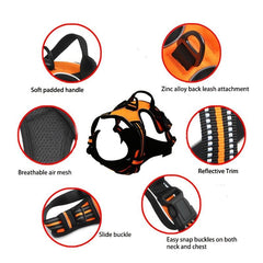 No Pull Dog Harness Adjustable Padded Vest Small Medium & L