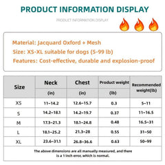 Adjustable No Pull Pet Harness for Dogs and Cats with Easy Control Handle