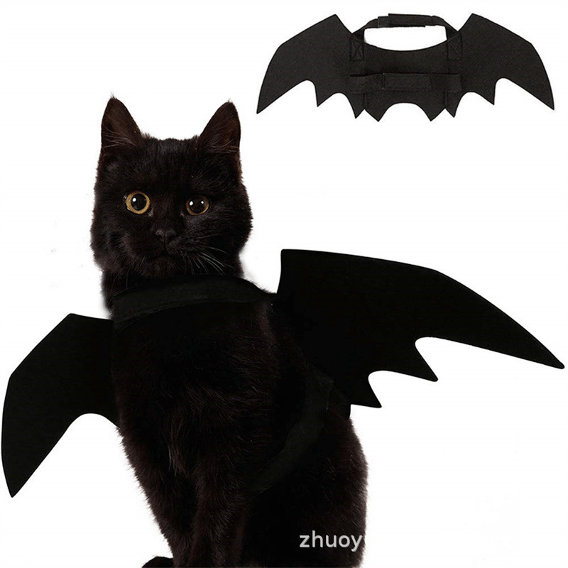Cat Bat Wings Halloween Party Decoration Costume Pet Cosplay Bat Costume