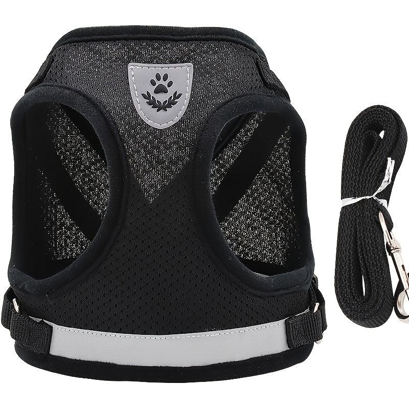 Reflective Mesh Dog Harness Adjustable Vest for Easy Walking
