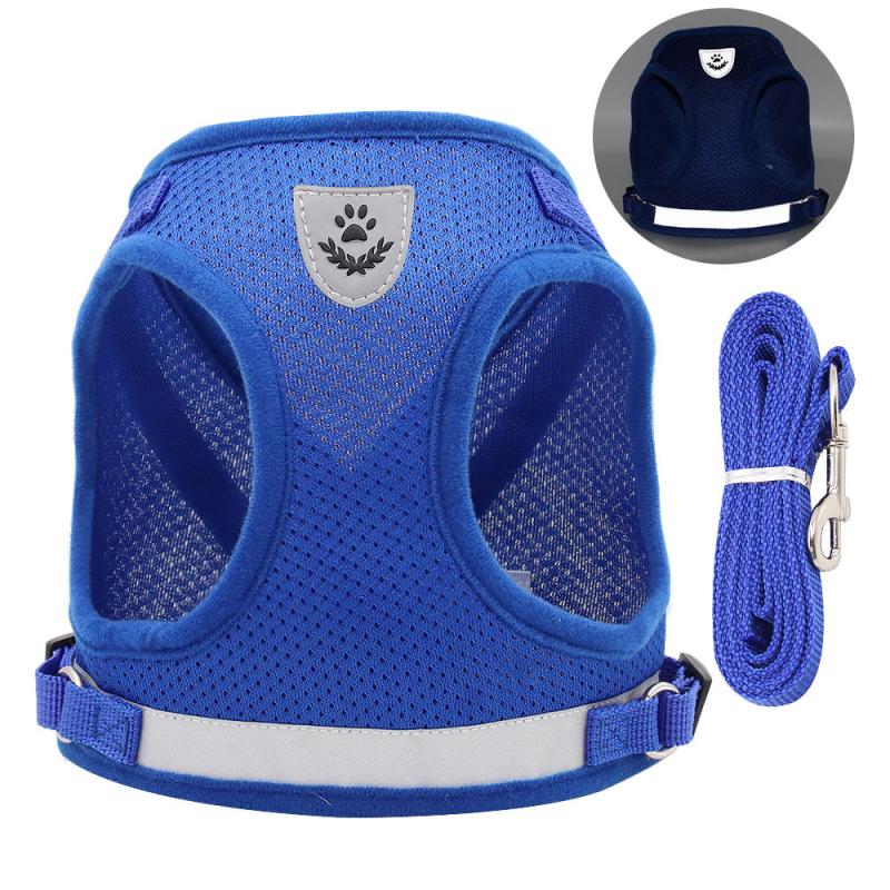 Reflective Mesh Dog Harness Adjustable Vest for Easy Walking