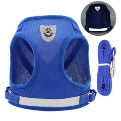 Reflective Mesh Dog Harness Adjustable Vest for Easy Walking