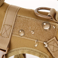 Adjustable Tactical Dog Harness with Handle for Going Out