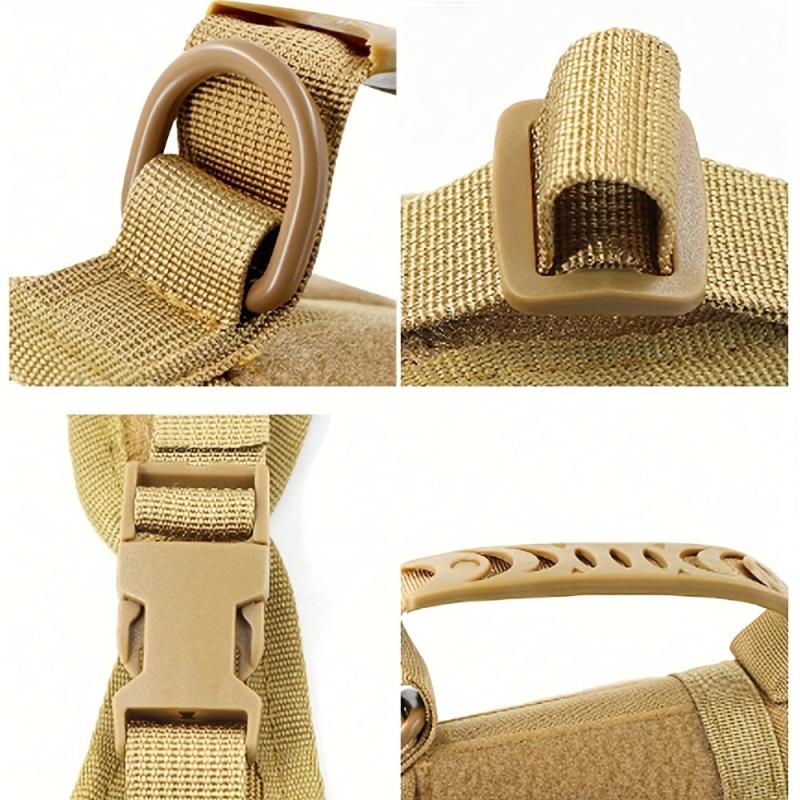 Adjustable Tactical Dog Harness with Handle for Going Out