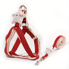 Star Decor Dog Harness & Leash Set