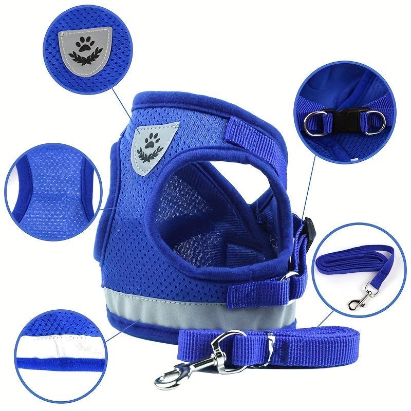 Soft Dog Harness No Pull Pet Harness Soft Breathable Mesh Dog Harness Puppy Vest