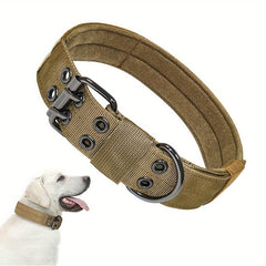 Custom Name Patch Tactical Dog Collar - Medium/Large Dogs