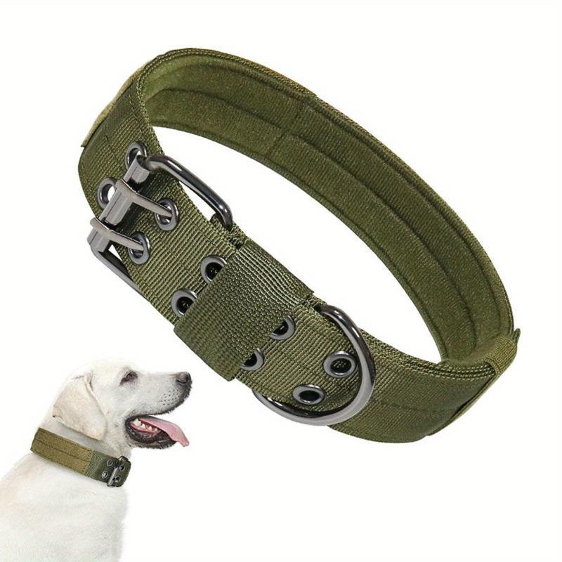 Custom Name Patch Tactical Dog Collar - Medium/Large Dogs