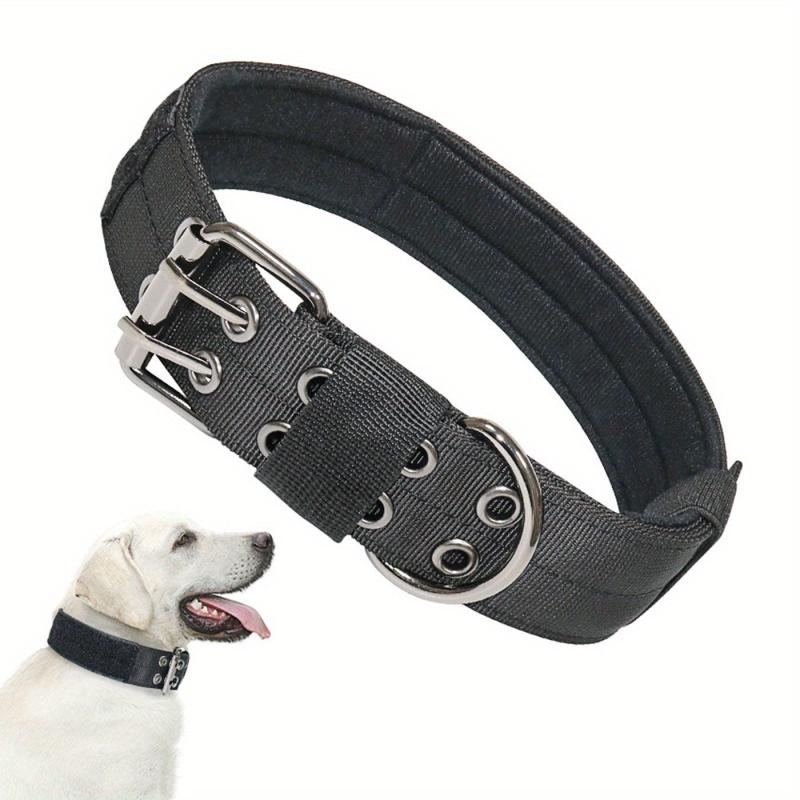 Custom Name Patch Tactical Dog Collar - Medium/Large Dogs