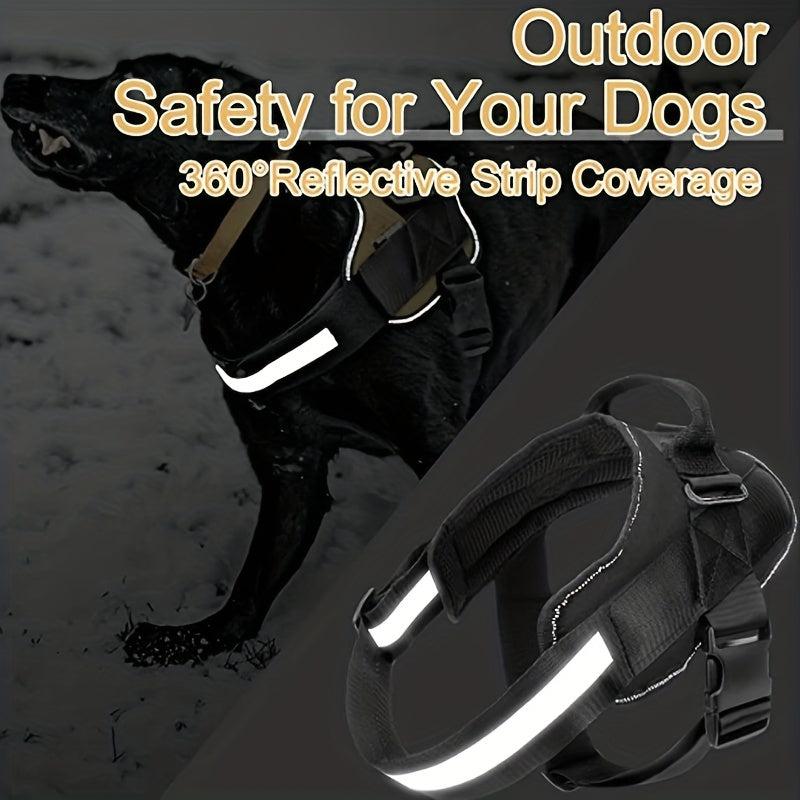 Reflective Dog Vest Adjustable Pet Harness for Outdoor Walking