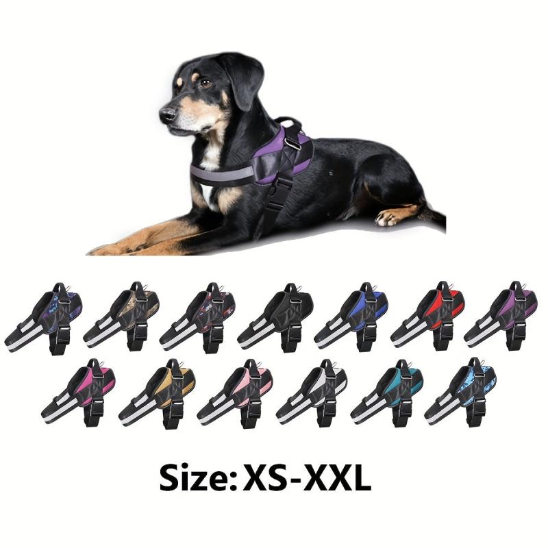 Reflective Dog Vest Adjustable Pet Harness for Outdoor Walking