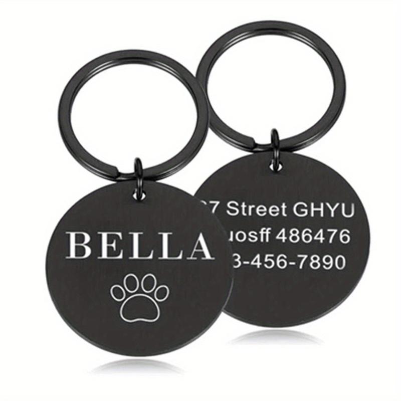 Personalized Paw Pendant - Custom Pet Name Tag