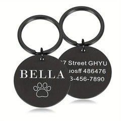 Personalized Paw Pendant - Custom Pet Name Tag