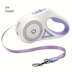 Pet Telescopic Traction Rope for Travel Luminous Dog Leash