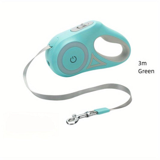 Pet Telescopic Traction Rope for Travel Luminous Dog Leash