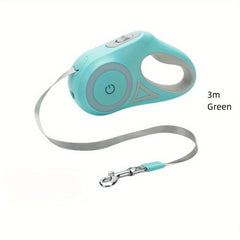 Pet Telescopic Traction Rope for Travel Luminous Dog Leash