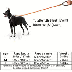 Heavy Duty Cow Leather Dog Leash for Small, Medium, Large Dogs