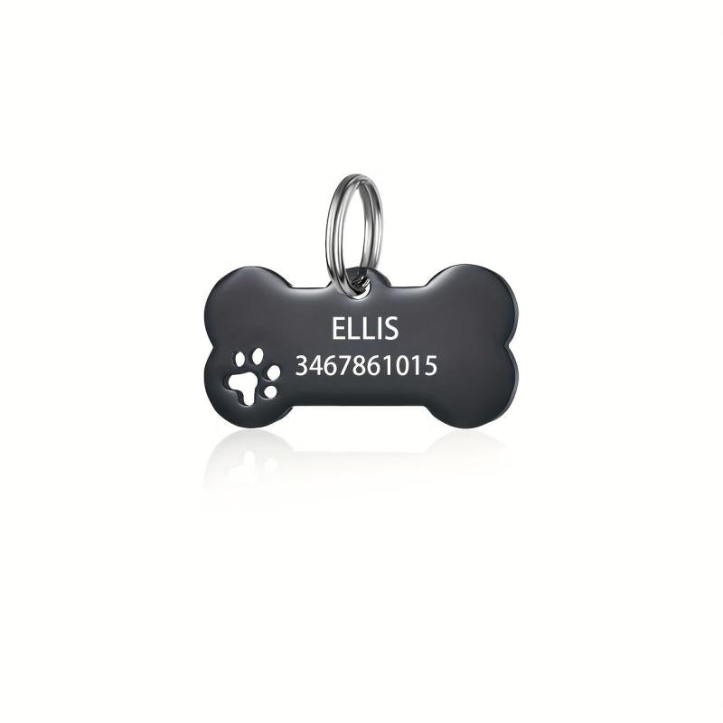Personalized Pet ID Tag Engraving Dog Name Tag Shape Pet Name Plate Anti lost