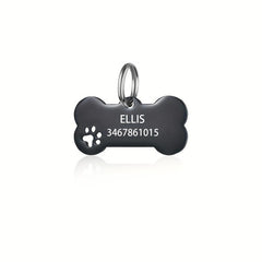 Personalized Pet ID Tag Engraving Dog Name Tag Shape Pet Name Plate Anti lost