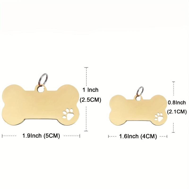 Personalized Pet ID Tag Engraving Dog Name Tag Shape Pet Name Plate Anti lost